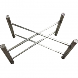 Tea Table Stand Without Glass Top - 18 Inch - Made Of Stainless Steel