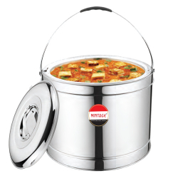 Mintage Silver Orbit Hot Pot - 7.5 LTR - Made of Stainless Steel (Only Upper Handel Available)