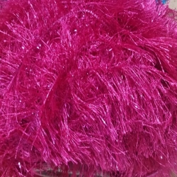 Decoration Sparkled Fur - Made Of Cotton - Pink Color