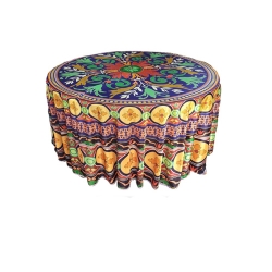 3D Round Table Cover - 4 FT X 4 FT Taiwan &  Brite Lycra