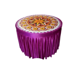 3D Round Table Cover - 4 FT X 4 FT Taiwan &  Brite Lycra