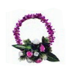 Artificial Flower with Frame - 1 FT X 1 FT - Made of Plastic