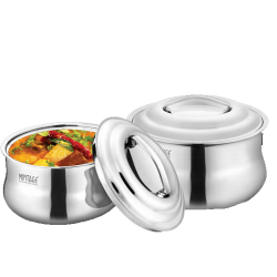 Mintage Symphony Puff Insulated  Belly Hot Case - Set of 2 - Made of Stainless Steel