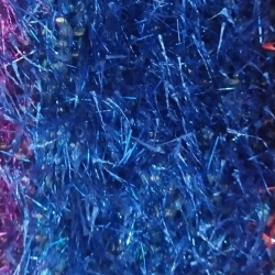 Sparkled  Rainbow Fur - Made Of Cotton - Blue Color