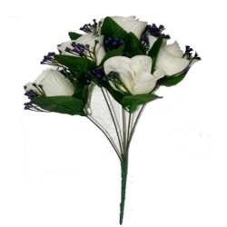 Artificial Flower Bunch - 13 Inch - Made of Plastic