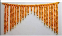 Artificial Flower Door Toran - 8 FT X 5 FT - Made of Plastic