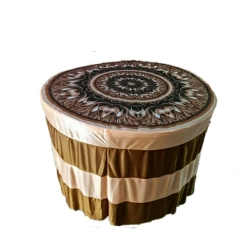 3D Round Table Cover - 4 FT X 4 FT Taiwan &  Brite Lycra