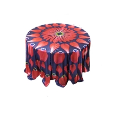 3D Round Table Cover - 4 FT X 4 FT Taiwan &  Brite Lycra