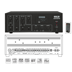 Ahuja - PA Power Amplifires - SSB - 80DFM - PA Mixer Amplifiers With Digital Player