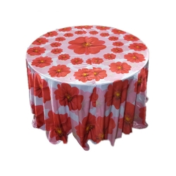 3D Round Table Cover - 4 FT X 4 FT Taiwan &  Brite Lycra