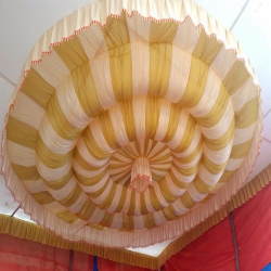 Designer Mandap Ceiling - 20 FT X 20 FT - Taiwan & 26 Gauge Bright Lycra Cloth