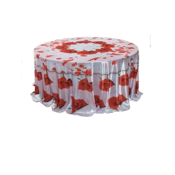 3D Round Table Cover - 4 FT X 4 FT Taiwan &  Brite Lycra