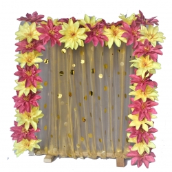 Artificial Flower Frame - 2 FT X 2 FT - Made of Plastic