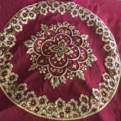 Designer Round Table Top - 4 FT X 4 FT - Made Of Shaline Cloth