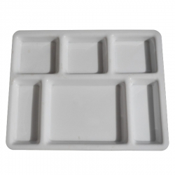 Dinner Plate - 6 Compartment Plate - Made of Food Grade Acrylic