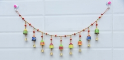 Rajasthani Door Hanging - 3 FT - Made of Fabric & Wood