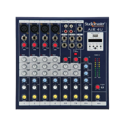 Studiomaster - AiR 4U Mixer -  4 Mic/Line + 2 Stereo Inputs