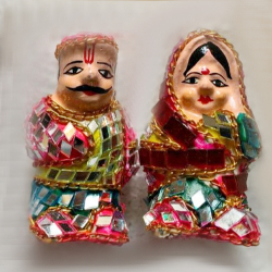 Rajasthani Gudda & Guddi - 3 Inch - Made Of Terracotta