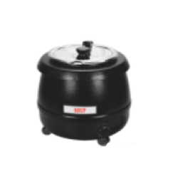 Ovel Shape Soup Pot - 9 LTR - Black Soup Pot