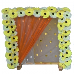 Artificial Flower Frame - 2 FT X 2 FT - Made of Plastic