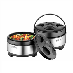 Mintage Blackberry Paradise Hot Casserole Gift Set - Set of 2 - Made of Stainless Steel