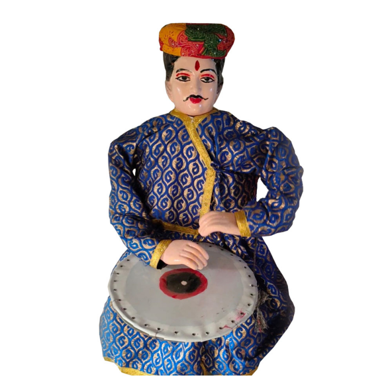 Buy Electronics Dhol wala Statues - 4.5 FT Made of Iron - Decornt.com