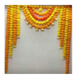 Artificial Marigold Door Toran - 4.5 FT X 4 FT - Made of Plastic