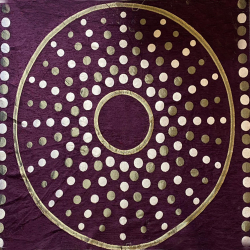 Designer Round Table Top - 4 FT X 4 FT - Made of Chenille Cloth (Only Top Available)