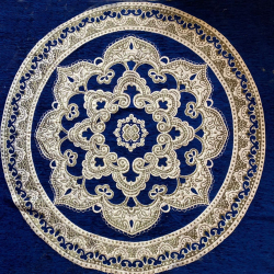 Designer Round Table Top - 4 FT X 4 FT - Made of Chenille Cloth (Only Top Available)