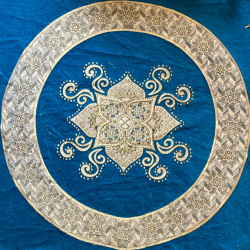 Designer Round Table Top - 4 FT X 4 FT - Made of Chenille Cloth (Only Top Available)