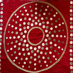 Designer Round Table Top - 4 FT X 4 FT - Made of Chenille Cloth (Only Top Available)