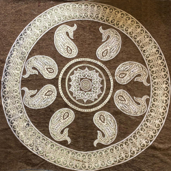 Designer Round Table Top - 4 FT X 4 FT - Made of Chenille Cloth (Only Top Available)