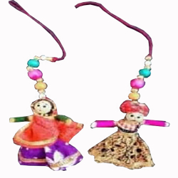 Rajasthani Puppet's - 3 Inch x 10 Inch - Multi Color