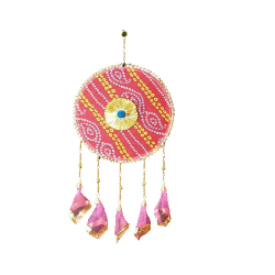 Wall Hanging Jhumar - 24 Inch X10 Inch - Made of Woolen