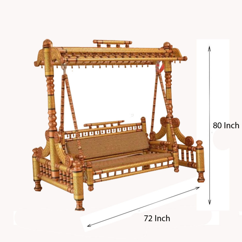 Buy Sankheda Jhula - Made Of Teak Wood - Decornt.com