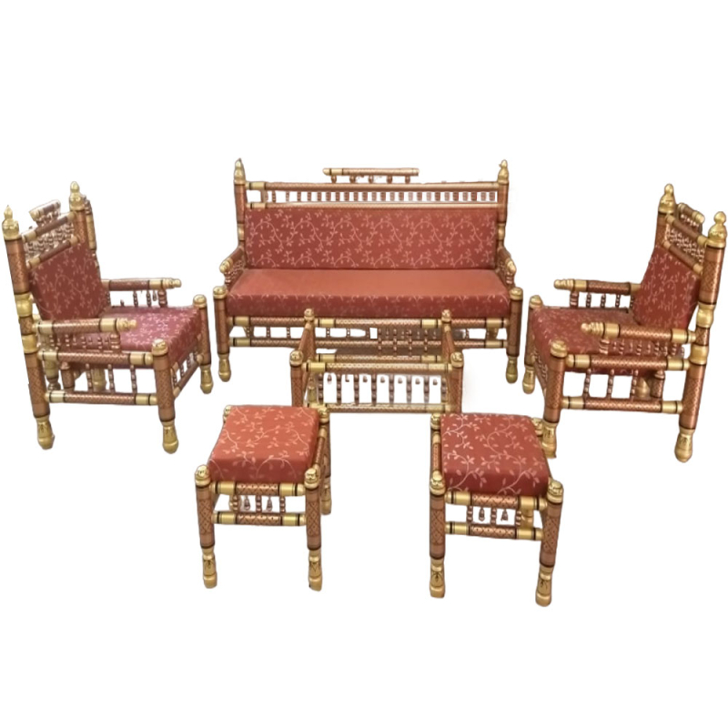 Sofa set made online of teak wood