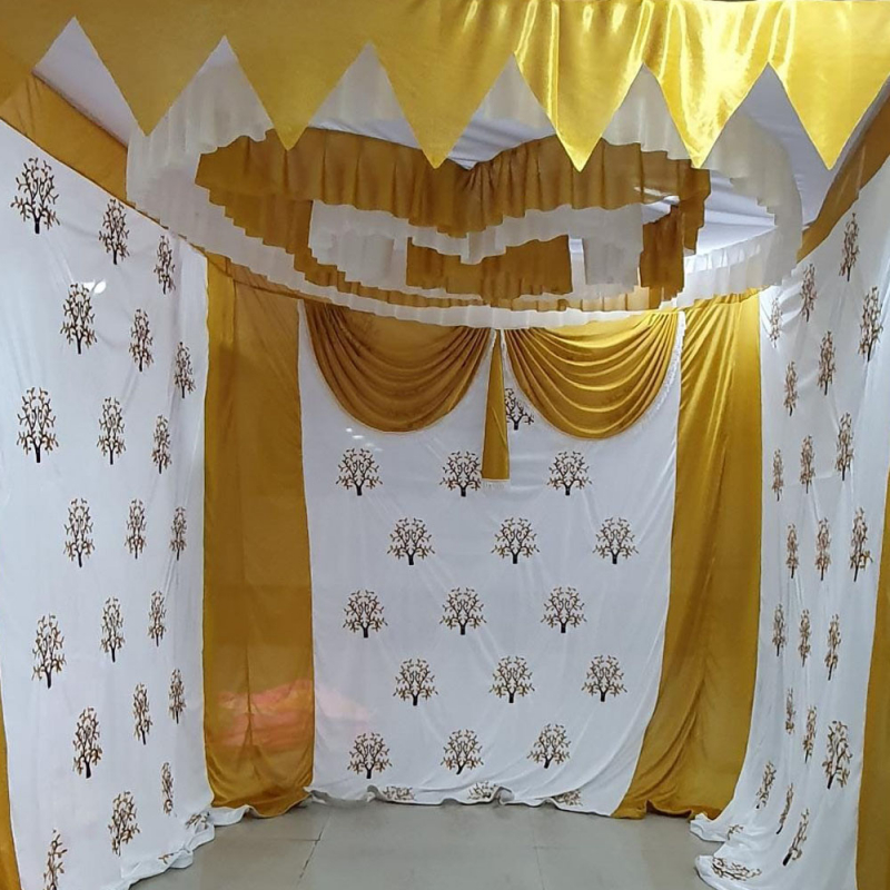 Buy Ganapati Mandap Tent - 7 FT X 6 FT X 6 FT - Made Of Lycra Fabric ...