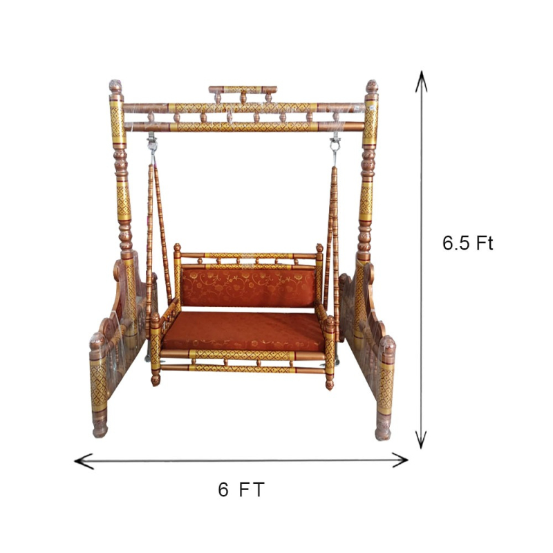 Buy Sankheda Jhula - Made Of Sankheda Wood - Decornt.com