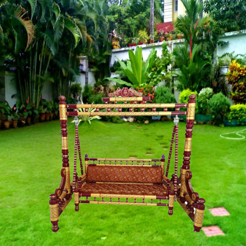 Buy Sankheda Jhula - Made Of Teak Wood - Decornt.com