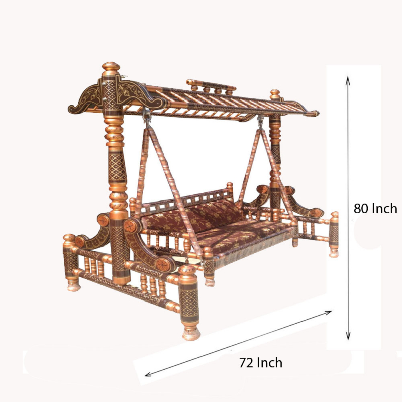 Buy Sankheda Jhula - Made Of Teak Wood - Decornt.com