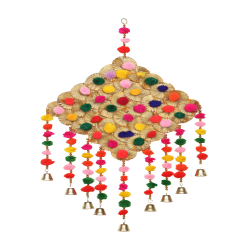 Decorative Bukaram Wall Hanging - Made of Woolen & Bukram