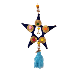 Decorative  Hanging Star - 24  Inch - Made of Bans & Woolen