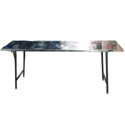 Rectangle Table - 1.5 Ft X 6 Ft (13 KG )- Made Of Stainless Steel & Iron