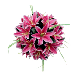 Artificial Hanging Flower Ball - Made of Plastic & Fabric