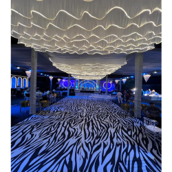 LED Ceiling Jhalar  - Made of Cloth & LEDs