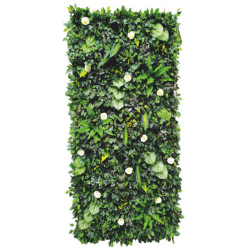 Artificial Flowers Wall - 4 FT X 8 FT -  Made Of Plastic