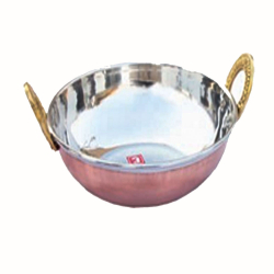 MF Brass Handle Kadai  - Made of Brass