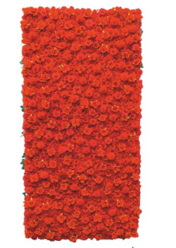 Artificial Flowers Wall - 4 FT X 8 FT -  Made Of Plastic