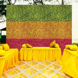 Decorative Rectangular Stage Setup - Set Of 3 - Made Of Polyester