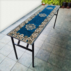 Rectangular Table Top - Made Of Chennile fabric